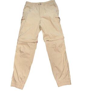 Eddie Bauer Youth Convertible Hiking Pants-Khaki-Size 12-GUC